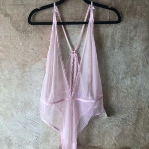 NWT Savage X February Pink Bodysuit